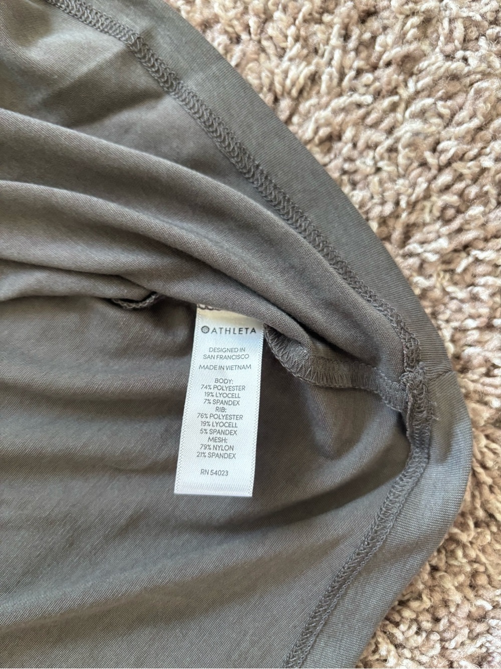 Athleta Olive Racerback Performance Tank Top - Picture 4 of 6